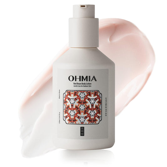 Korean Red Bean Body Lotion for Women - 24-Hour Hydrating Moisturizer for Dry Skin with Peptides & Hyaluronic Acid for Smooth Sensitive Skin - Vegan & Cruelty-Free - 8.45 fl oz