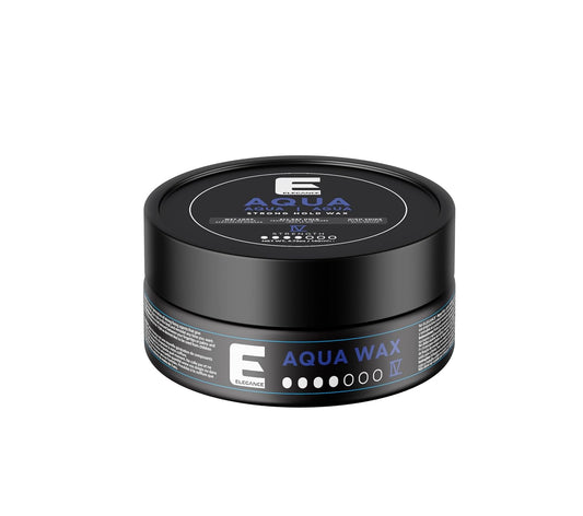 E Elegance Hair Products - Aqua Hair Styling Wax - IV Strength – Strong Hold, High Shine, Wet Look, Navy Blue/4.73 oz