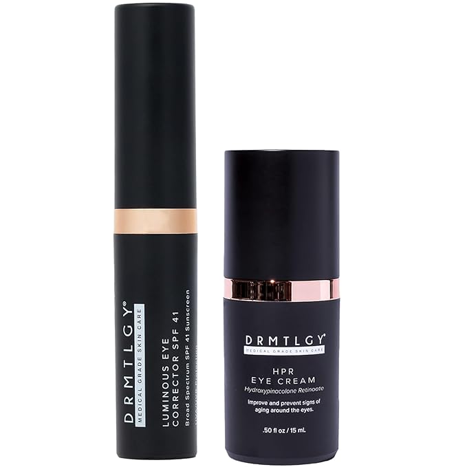 DRMTLGY Dark Circles Bundle - Medium: Luminous Eye Corrector SPF 41 & HPR Eye Cream