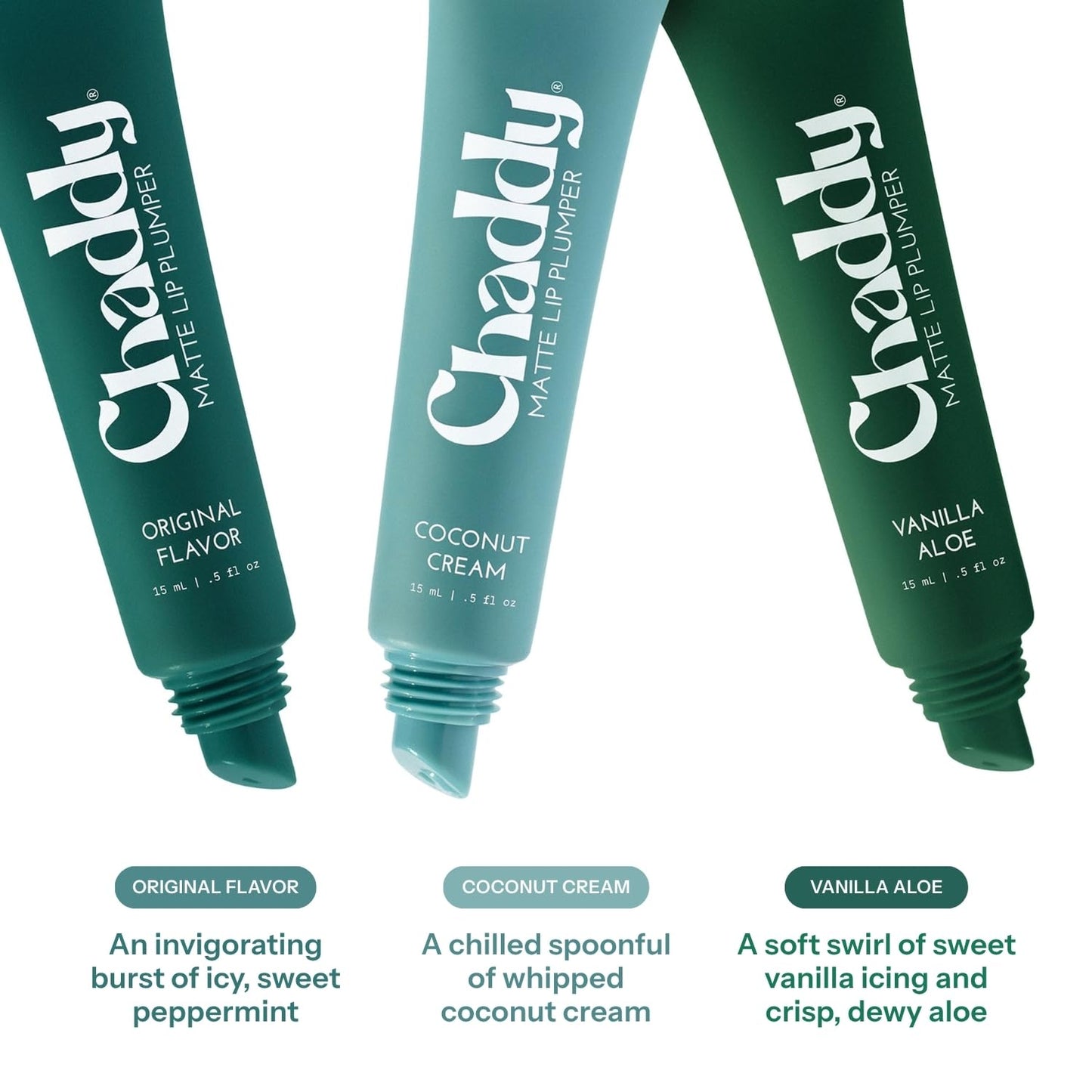 Chaddy Matte Lip Plumper - Hydrating Lip Plumper with Hyaluronic Acid | Plumping Lip, Natural Lip Care and Enhancer - 0.5 fl.oz (Vanilla Aloe)