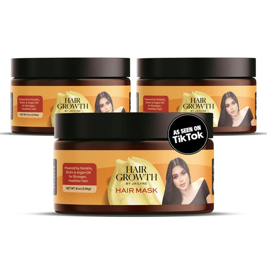 Hair Growth Repair Mask by Jailyne Ojeda – Protein-Enriched Deep Conditioning Treatment – Strengthens, Restores & Nourishes Damaged Hair – Sulfate-Free & Paraben-Free – Made in USA