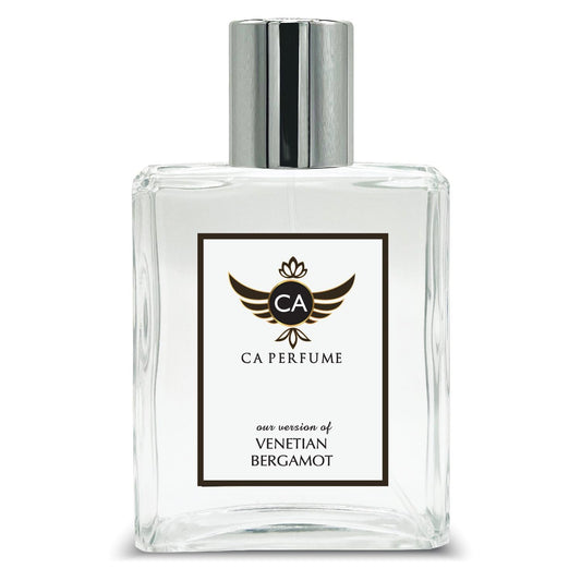 CA Perfume Impression of Venetian Bergamot for Women and Men Eau De Parfum Woody Spicy Scent Long Lasting Unisex Fragrance Signature Scent for Day and Night Wear 3.4 Fl Oz 100ml