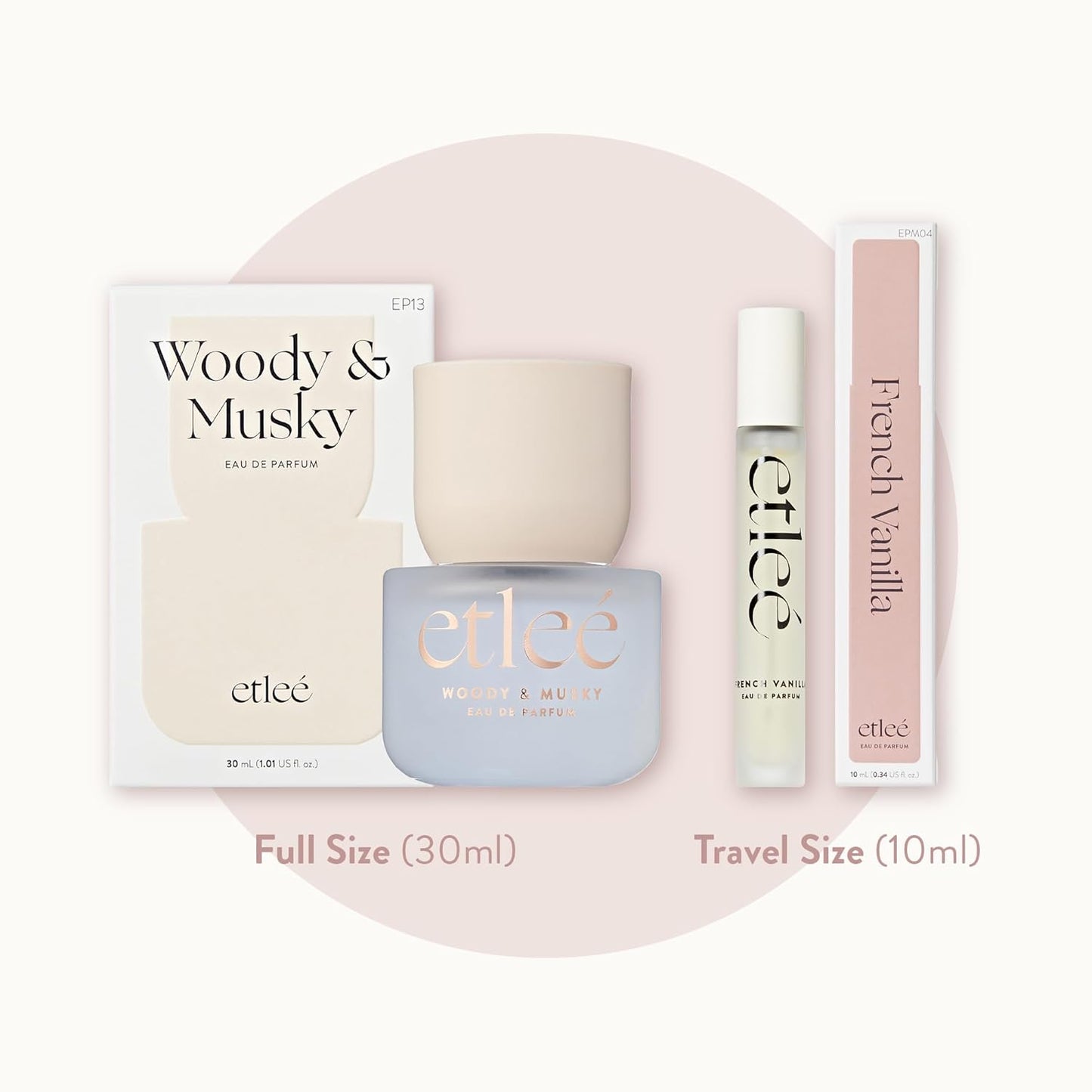 Woody & Musky Eau de Parfum 1.01oz, Long Lasting Perfume Inspired by Missing Person, Floral Woody Balsam Musk Notes With Citrus Bergamot, Jasmine & Sandalwood, Luxury Fragrance for Women & Men