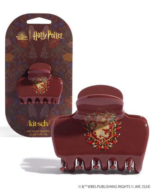 Harry Potter x Kitsch Jumbo Hair Claw - 2.3 Inches Big Hair Clips for Girls and Women | Stylish Accessories for Full Updo and Half Ponytail | Ideal Gifts for Women - Gryffindor - 1pc