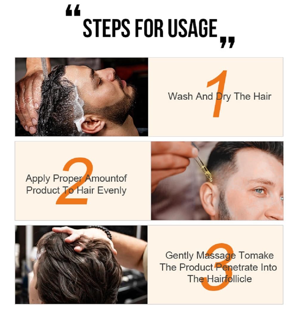 PURC Natural Hair Density Essential Oil,PURC Oil for Hair Growth,Hair Regrowth Essential Oil,Natural Hair Regrowth Serum for Women & Men-35 ML