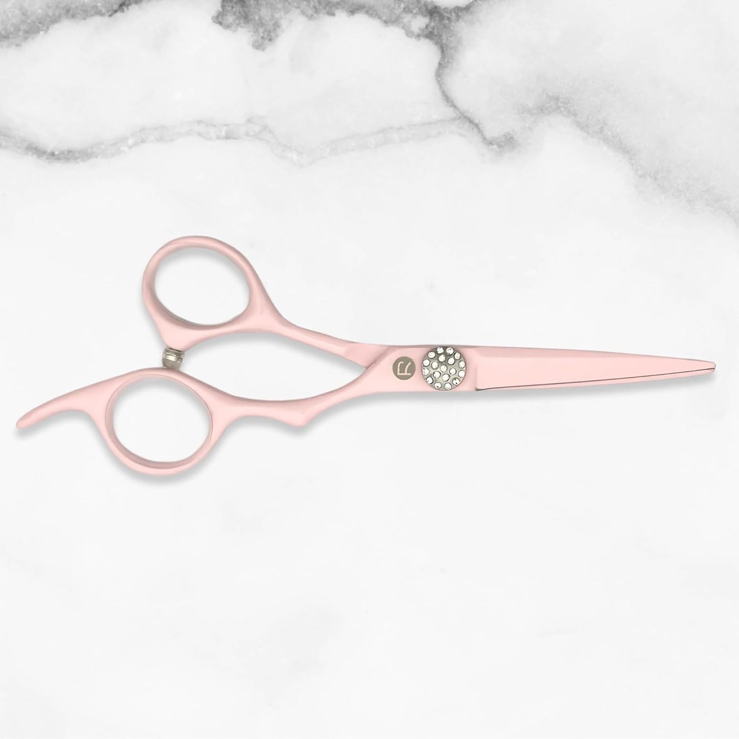 Pink Hair Scissors for Professional Hairdressers - 440C Stainless Steel w/Pink Titanium Finish - Sharp, Durable (5.5" Cutting Scissors)
