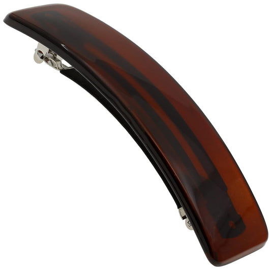 Camila Paris CP1475 French Hair Barrette Clip for Girls, Rubberized Automatic Clasp Strong Hold Grip Hair Clips for Women, No Slip and Durable Styling Girls Hair Accessories, Made in France