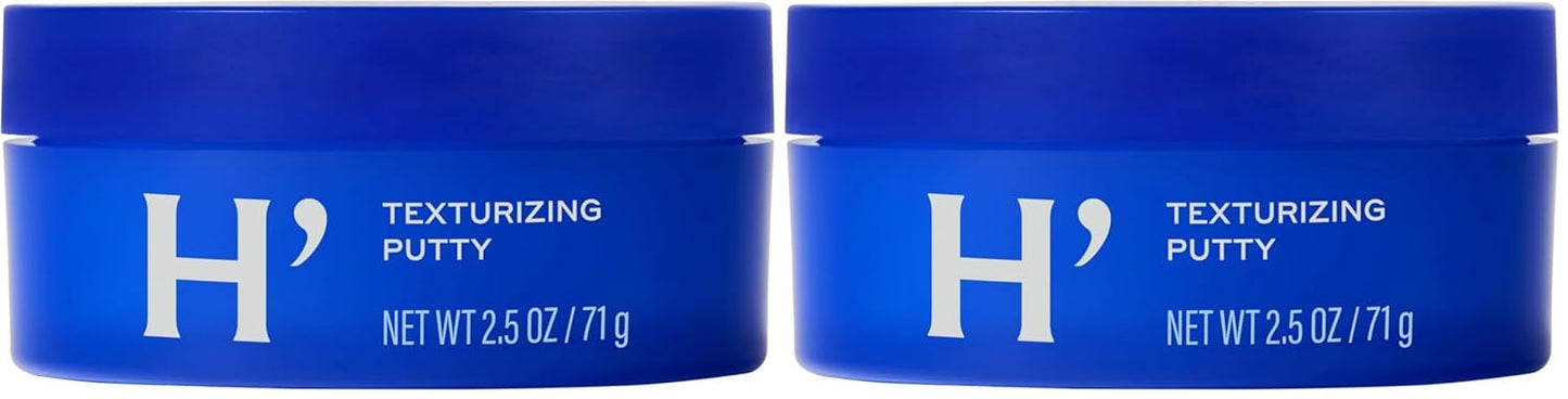 Harry's Texturizing Hair Putty for Men with Malleable Hold with Matte Finish - 2.5 oz - No Parabens or Sulfates - PACKAGING MAY VARY (Pack of 2)