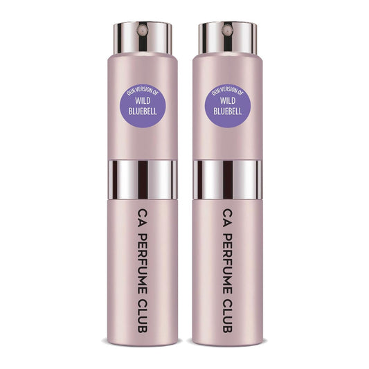 CA Perfume Impression of J. Mlon Wild Bluebell For Women & Men Replica Version Fragrance Dupes Concentrated Long Lasting Eau de Parfum Spray Refillable Atomizer Bottle 0.27 Fl Oz-X2