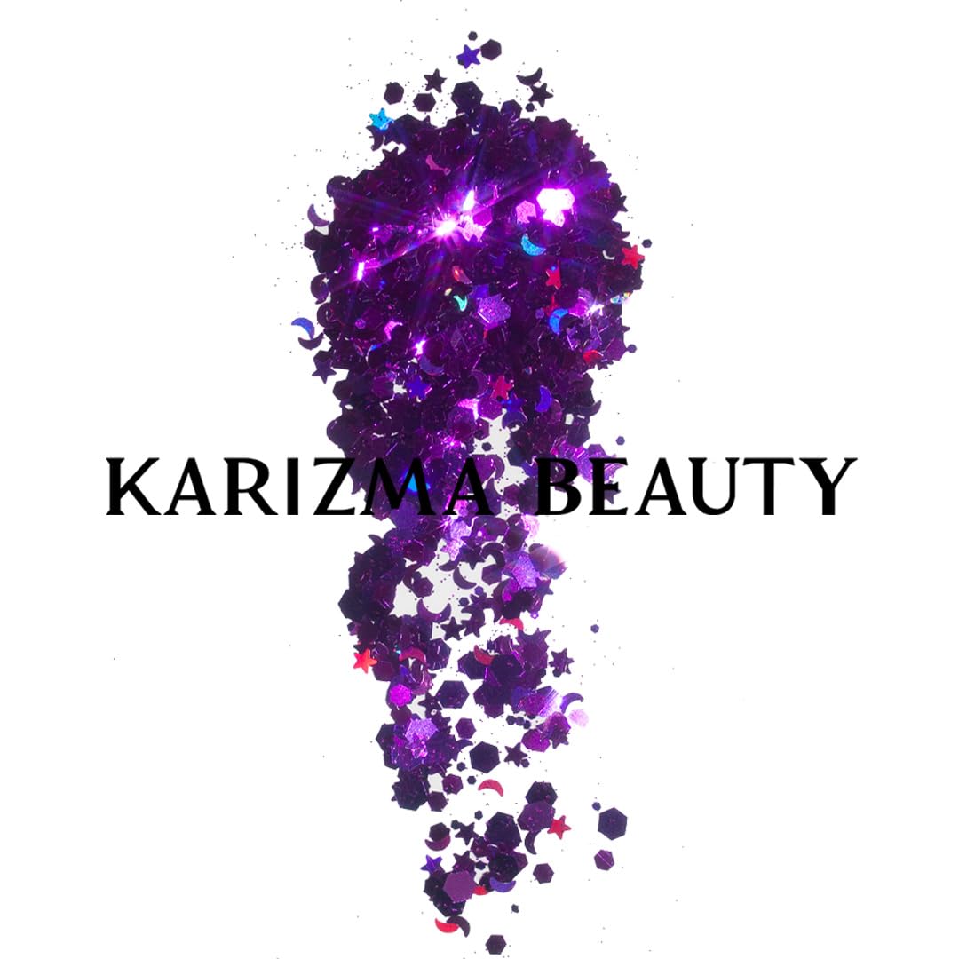 KARIZMA Bewitched Body Glitter. 10g Chunky Face, Hair, Eye and Body for Women. Rave, Festival Accessories, Cosmetic Makeup. Loose Set