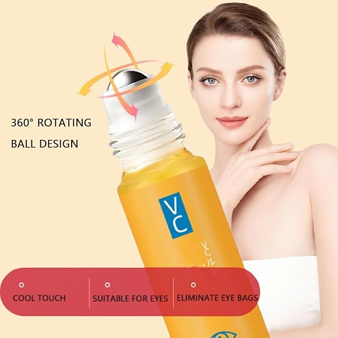 Dinkiss Lutein Eye Essence Oil, Vitamin C Lutein Eye Essence Oil, Improve Bags and Dark Circles, for Women Men (1, 3 pcs)