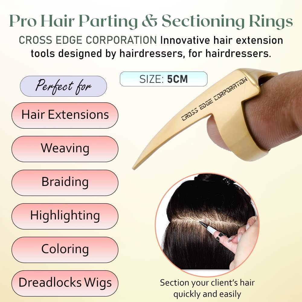 Hair Extension Tools Kit – Micro Beads Remover & Crimping Pliers, Hair Loop Tool with Extra Wires, Quick Parting Tool & Mini Scissor in Soft Case for I-Tip, Sew in & Microlink Extensions