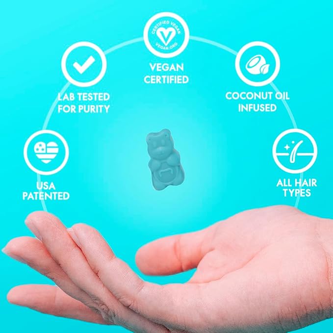 Sugarbear Hair Vitamin Gummy 4 Month Supply Extra Strength Biotin 6000mcg, Growth for Men & Women, Vegan Vitamin B12, MSM, Inositol, Omega 3, Elderberry, Certified Kosher, Halal, Cruelty-Free