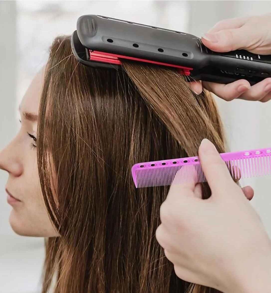 4Pcs Carbon Cutting Combs for Hair Stylist Heat Resistance Carbon Haircutting Professional Barber All Purpose Hair Stylist Medium and Fine Tooth for Salon Man Woman Clipper Cuts