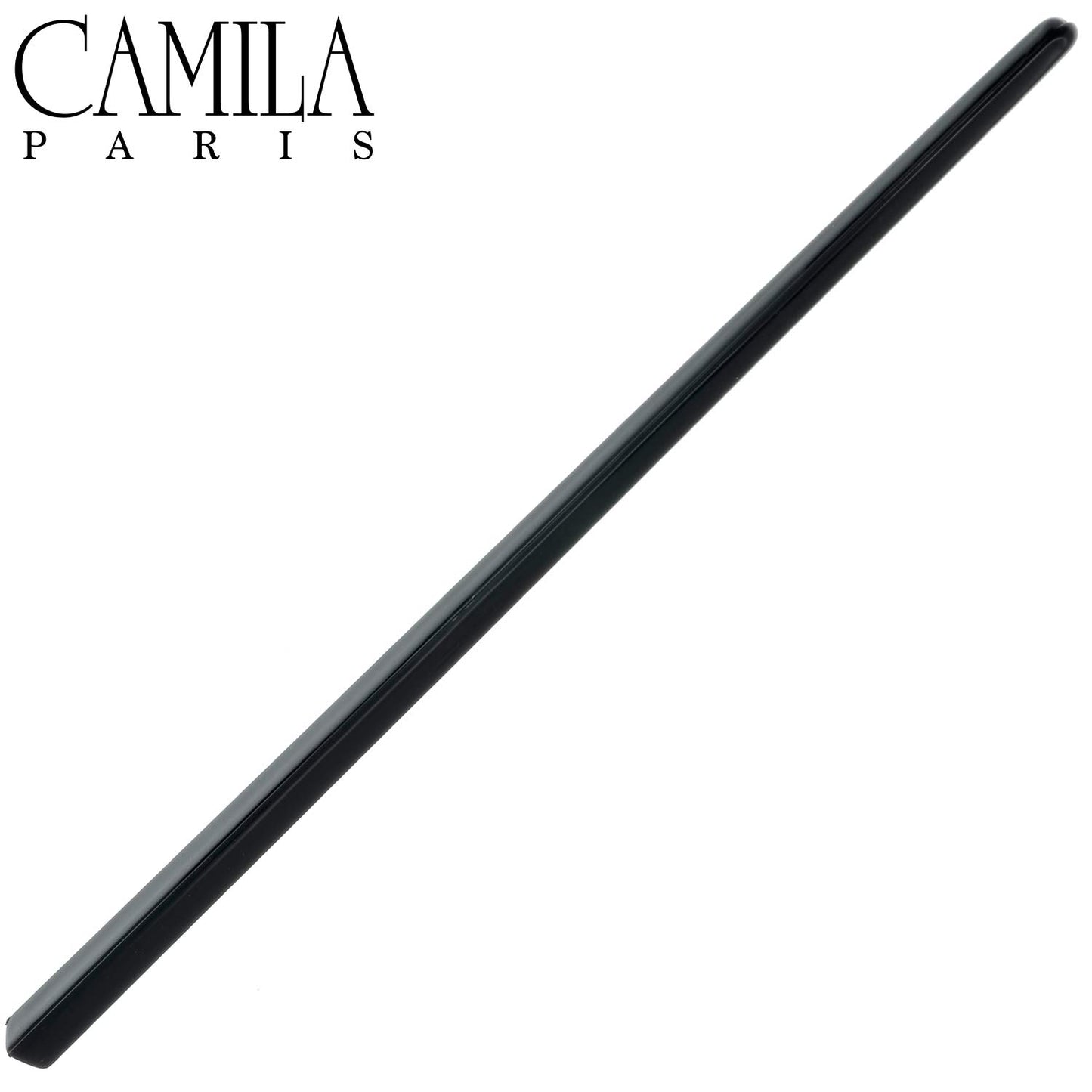 Camila Paris AD27/2 French Twist Stick Hair Pin, Set of 2 Black, Girls Chopsticks Hair Pins for Girls Spiral Updo Chignon Bun Holder, Styling Hair Accessories for Women, Made in France