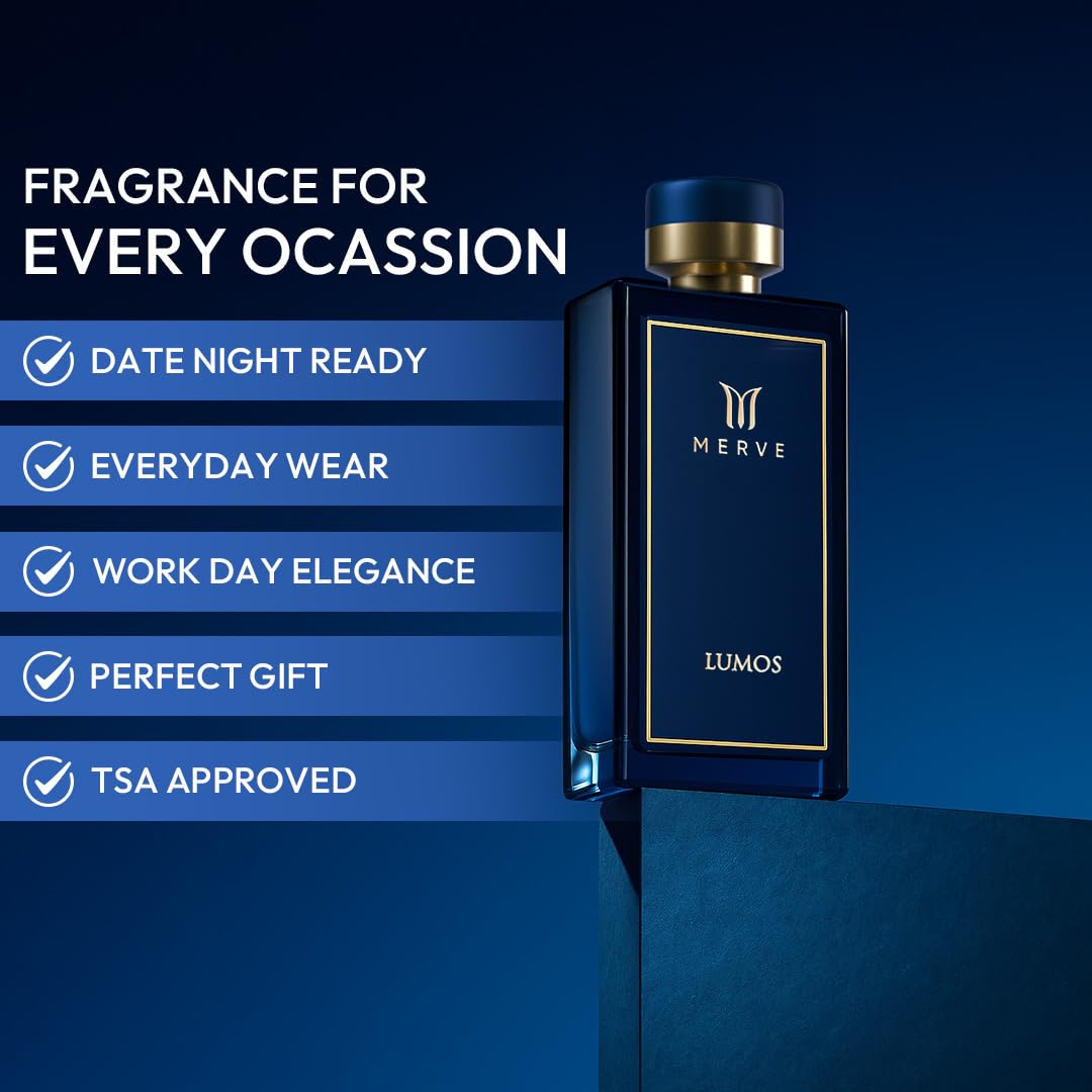 Merve Lumos Premium Long Lasting Fragrance Luxury Scent For Women | Fruity, Floral, Gourmand | Perfume For Women that last long | 3.4 Ounces