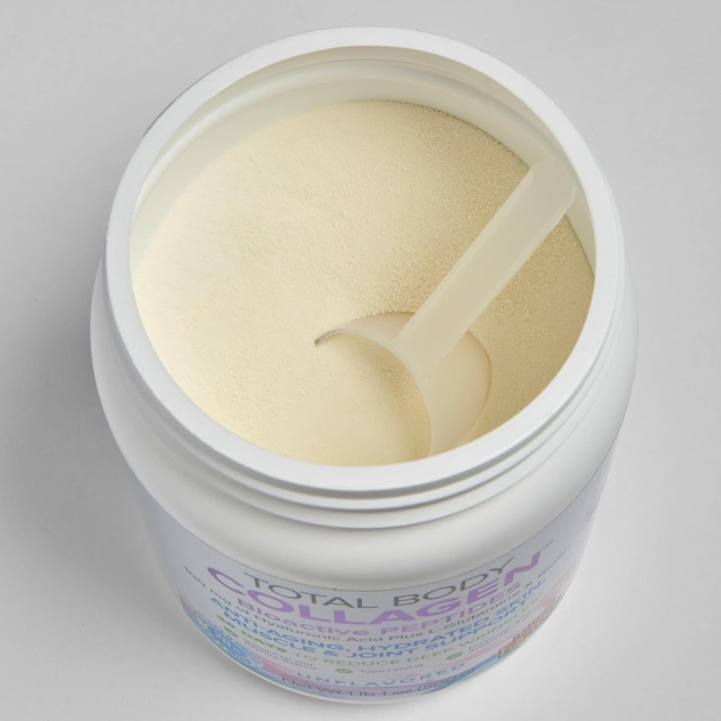 Natural Factors Total Body Collagen - Bioactive Collagen Supplement for Hair & Nail Growth Support - Healthy Skin Supplement with Protein, Vitamin C & More - Unflavored, 500 g (38 Servings)