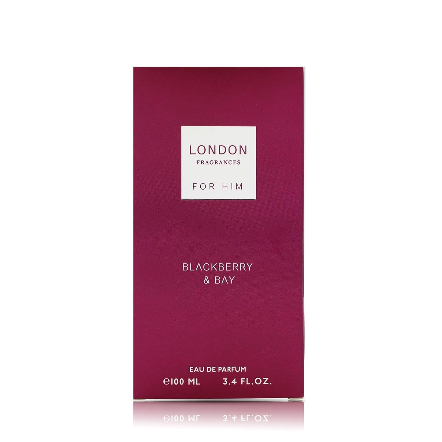 London Fragrances - Blackberry and Bay - Musk, Sandalwood Cologne for Men - Long Lasting Perfume for Men - Fresh Eau de Parfum - 3.4 oz