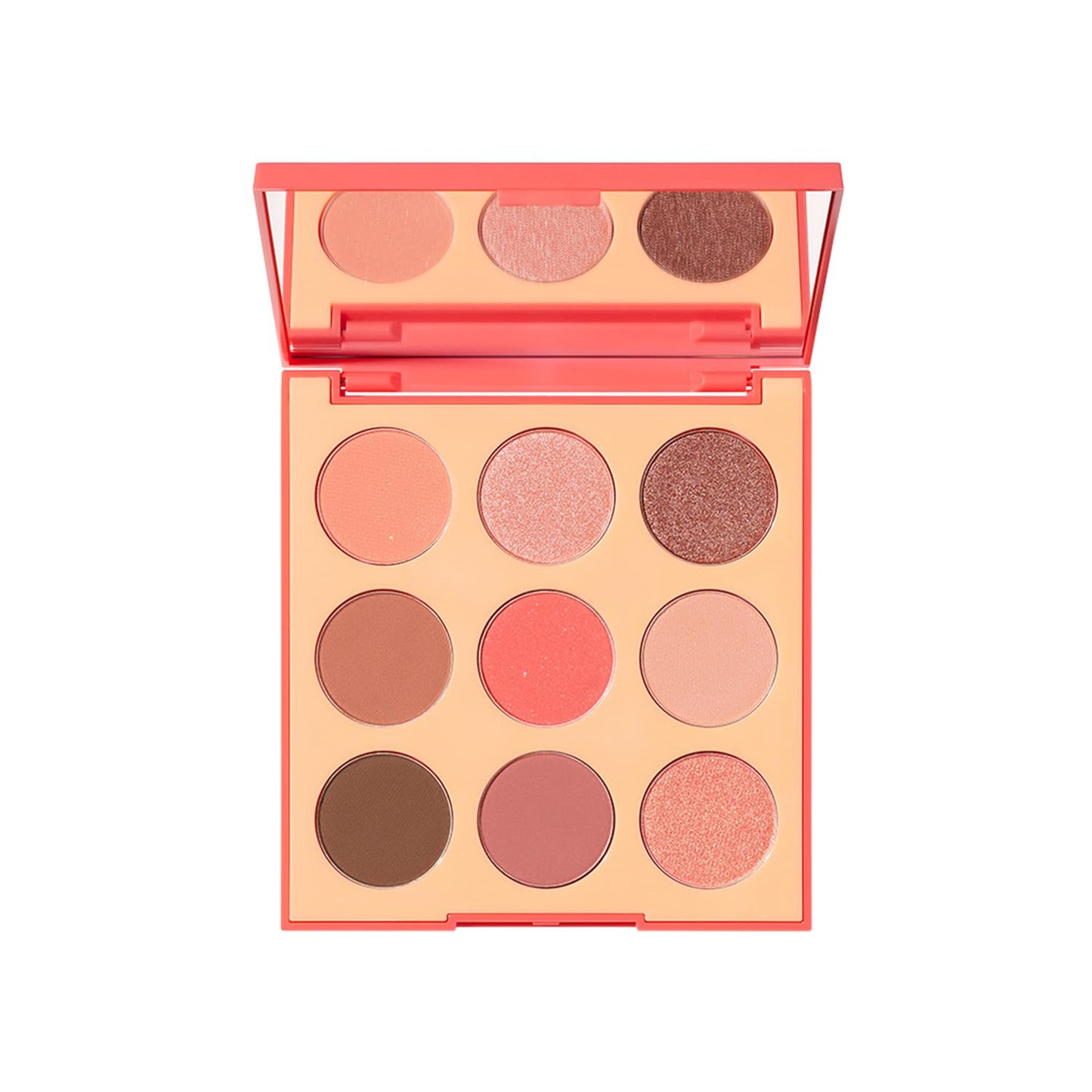 Morphe 9E Pretty In Peach Artistry Palette - Peach & Brown Makeup Palette with Matte and Shimmer Finishes - Highly Pigmented Eye Makeup with a Blendable & Buildable Formula (0.35 oz)