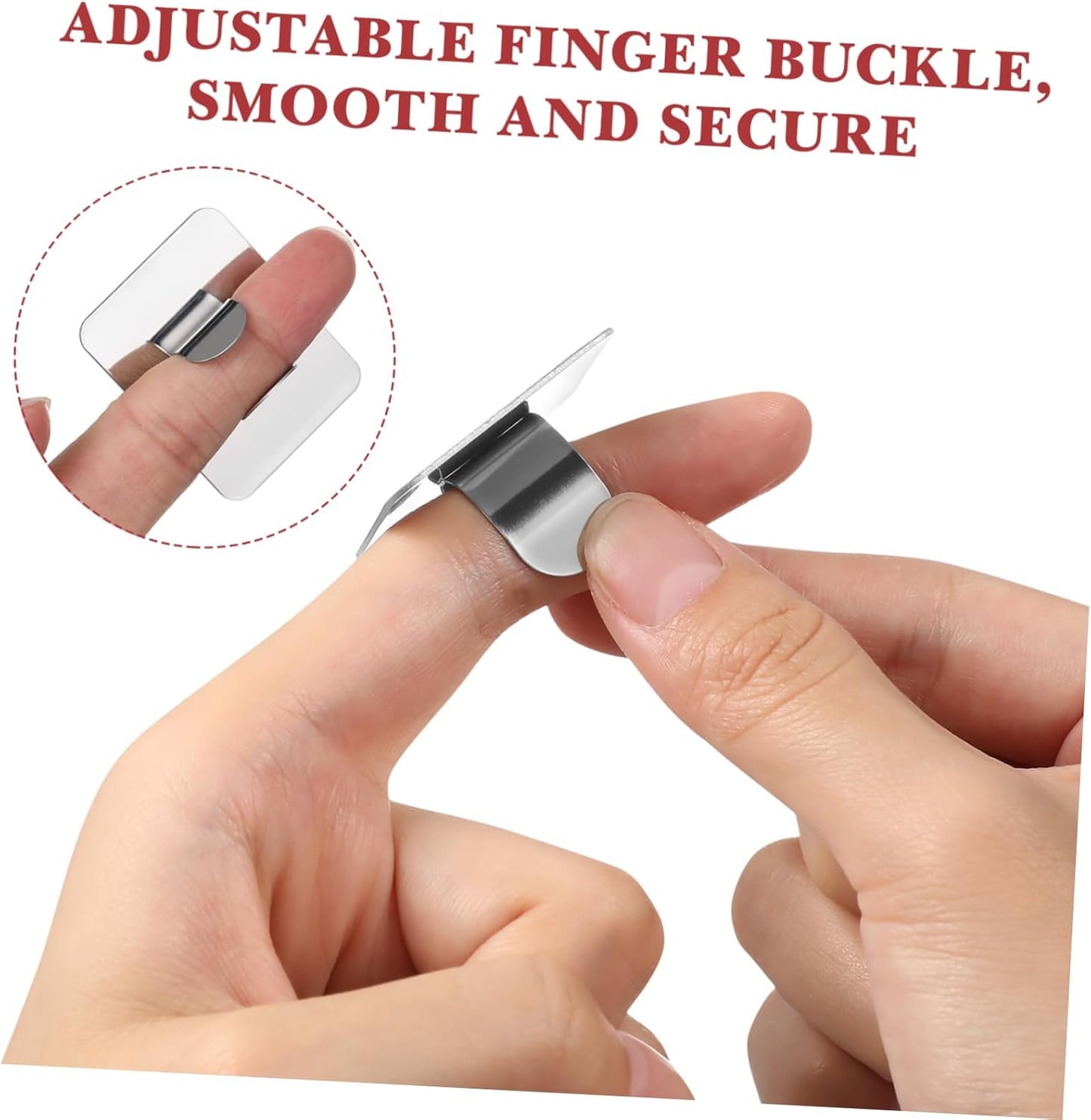 NUOBESTY Stainless Steel Nail Art Palette Ring for Mixing Lipstick Foundation Concealer and Pigments Easy-to-Clean Finger Palette Tool for Professional Salon and Home Use 2Pcs