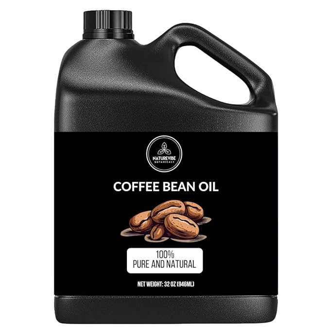 Naturevibe Botanicals Coffee Bean Oil 32 Ounces | 100% Pure and Natural | Great for Skin Care and Hair Care
