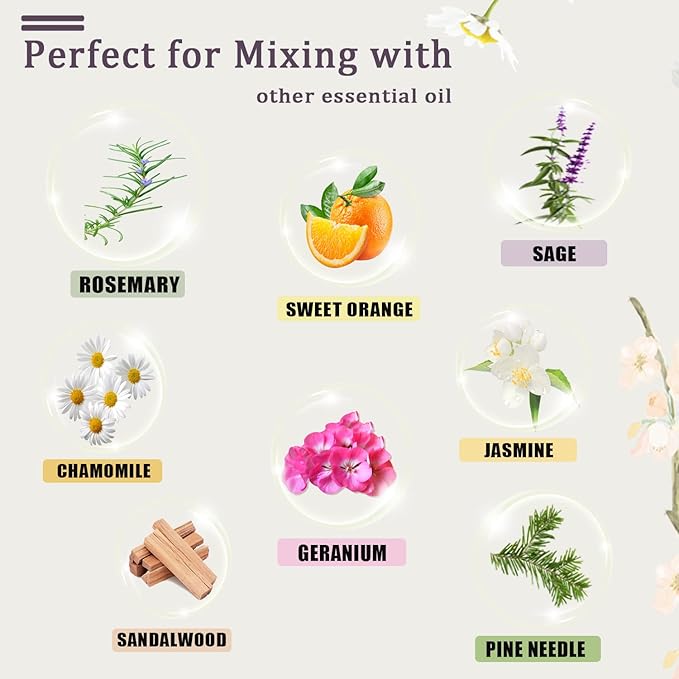 Lavender Essential Oil 118mL Pure Lavender Oil Large Capacity Essential Oil with Glass Dropper for Diffuser, DIY Candle - 4Fl. Oz