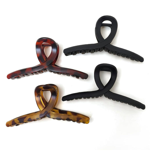 5 Inch Hair Claw Clips Extra Large No Slip Big Matte XL Clip for Thick Curly Long Hair Women, 4 Pack