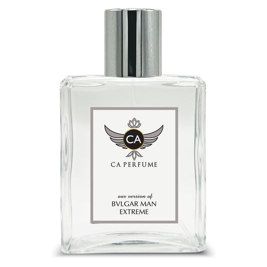 CA Perfume Impression of Bvlgr Man Extreme For Men Replica Fragrance Dupes Eau de Parfum Spray Bottle 3.4 Fl Oz/100ml-X1