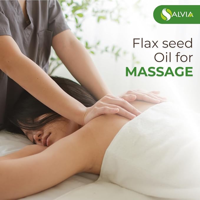 Flax Seed Oil 100% Natural Pure UNDILUTED Uncut Carrier Oil (16.9 fl oz)