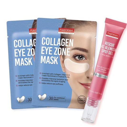 Purederm Collagen Eye Zone Mask & Blemish Spot Treatment Gel for your beautful skin