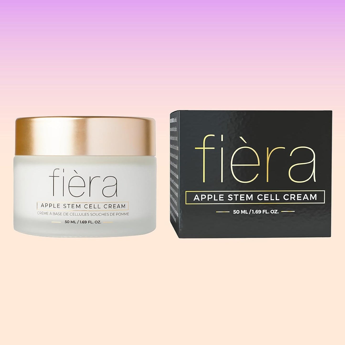 FIÈRA 24-Hour Rejuvenating Face Cream with Apple Stem Cells - Anti-Aging Moisturizer for Mature Skin, Day & Night Hydration, Improves Skin Tone, Texture, and Elasticity - 1.69 FL. OZ. / 50 ML