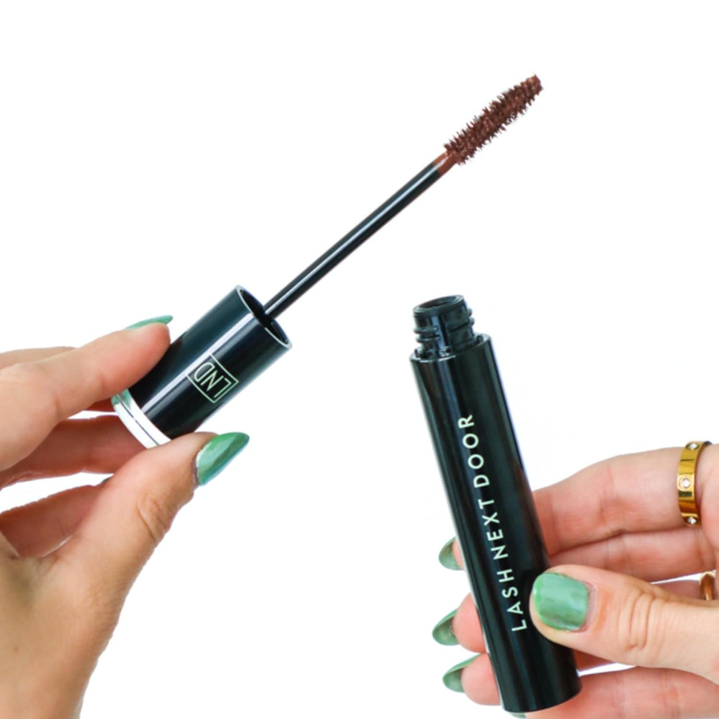 Lash Next Door Espresso Brown Mascara- Volumizing & Lengthening No Clump Smudge-Proof Makeup for Lashes- Beauty Products for Women- 1-Pack by Brooklyn and Bailey