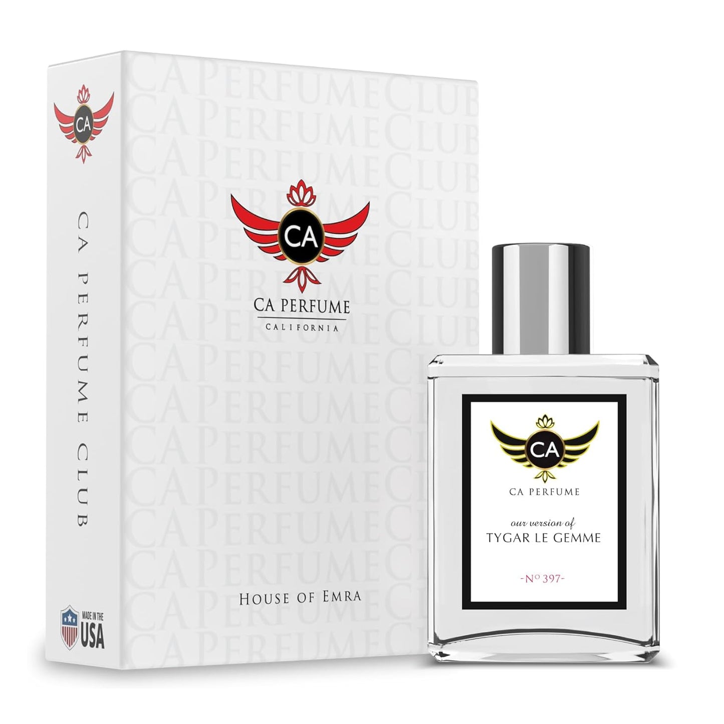 CA Perfume Impression of Tygar Le Gemme for Men Citrus Aromatic Fragrance Long Lasting Mens Cologne Eau De Parfum 1.7 Fl Oz 50ml