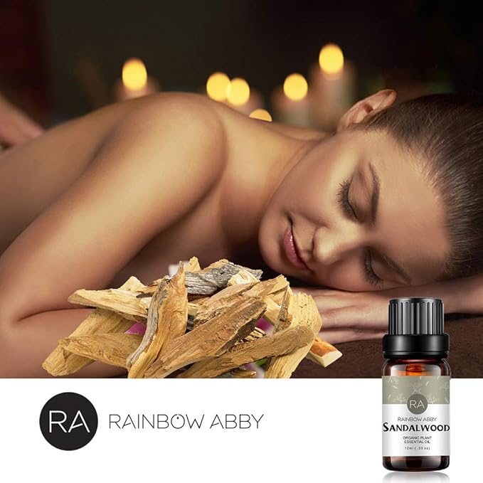 Sandalwood Essential Oil, 100% Pure Natural Aroma Sandalwood Oil for Diffuser (10ML)