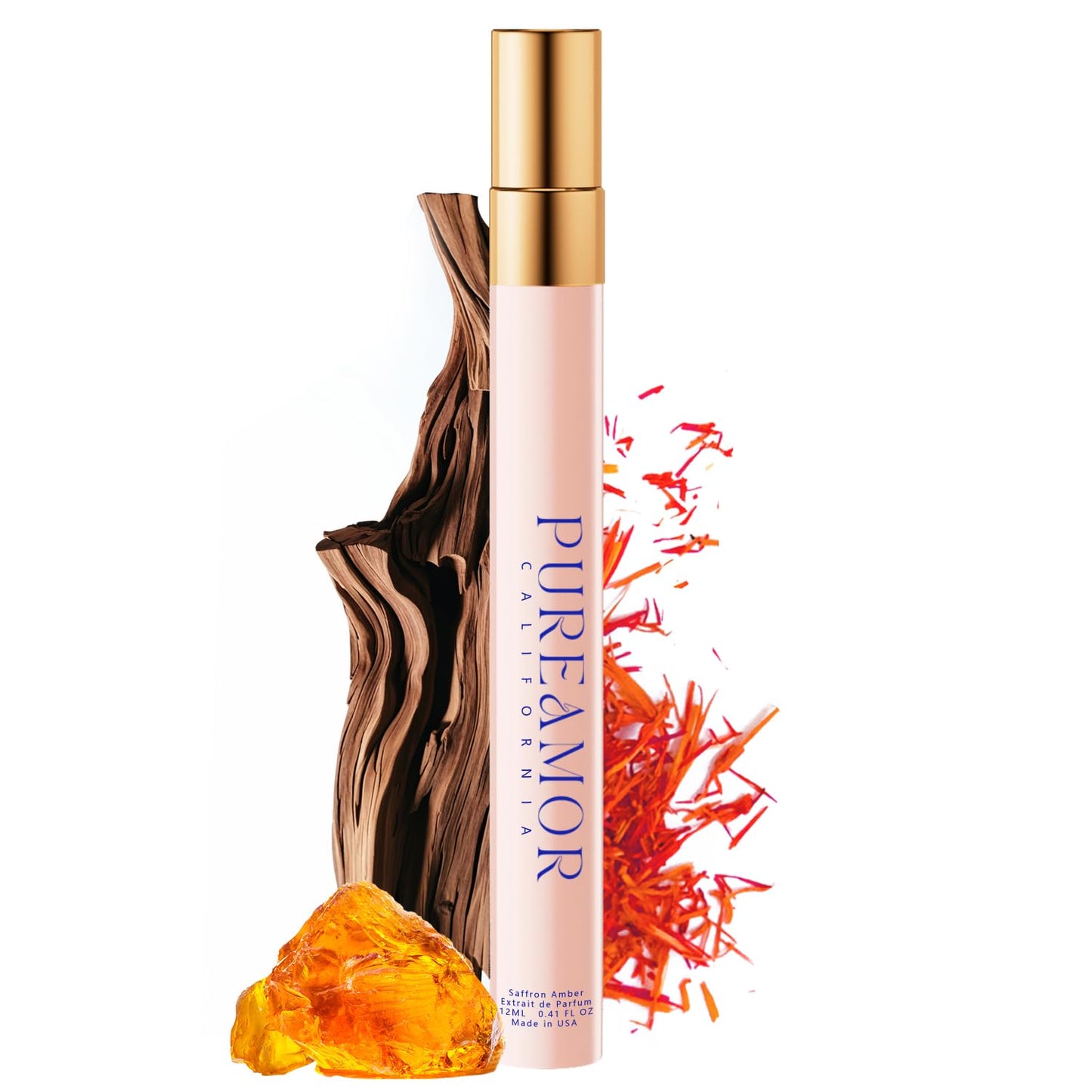 Pheromones Perfumes for Women, Saffron Amber Perfume, Long Lasting Eau De Parfum, Advanced Fragrance Perfume for Women, 0.41 fl. Travel Perfumes Spray