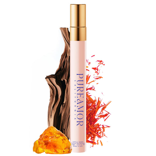 Pheromones Perfumes for Women, Saffron Amber Perfume, Long Lasting Eau De Parfum, Advanced Fragrance Perfume for Women, 0.41 fl. Travel Perfumes Spray
