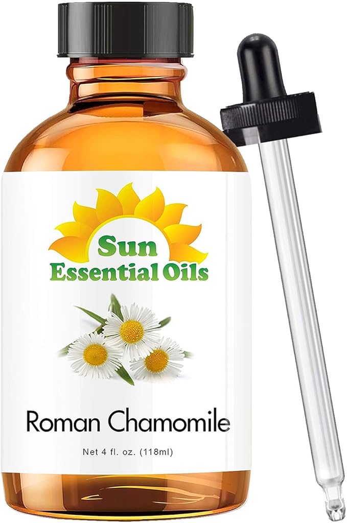 Sun Essential Oils Roman Chamomile Essential Oil 4 Fluid Ounces