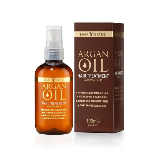 Hair Xpertise Moroccan Argan Oil- Treatment For Damaged Hair | Nourishes And Moisturises Dry Hair | Repairs, Smoothes And Brings Life To Your Hair! - For All Hair Types (100ml) UK MADE