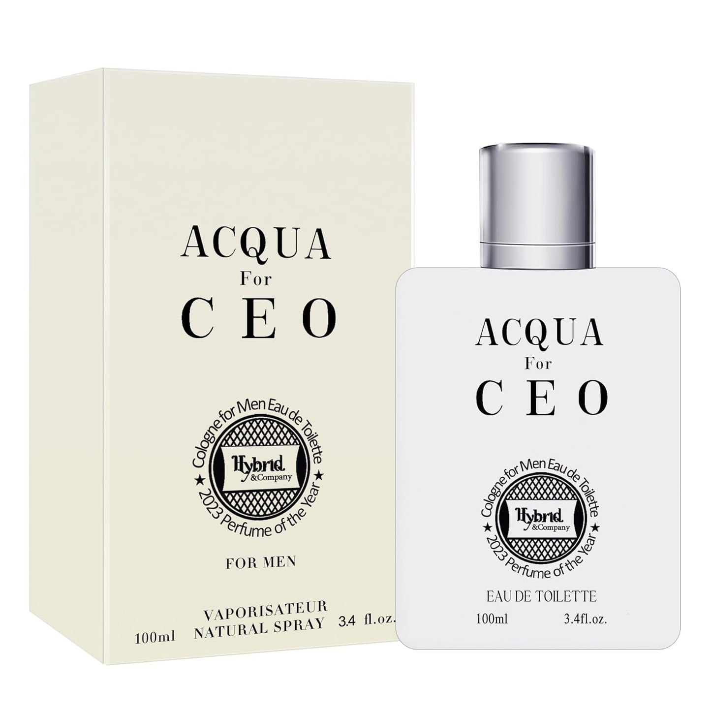 Hybrid & Company Acqua for Ceo Men’s Classic Scent Spray Eau De Perfume Toilette 100 ML