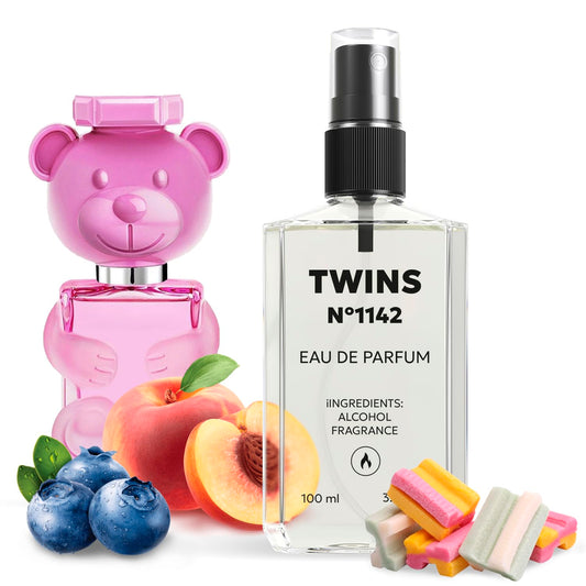 TWINS Impression of Bubble Gum | Perfume for Women Eau de Parfum | No.1142 | 3.4 Fl Oz / 100 ml