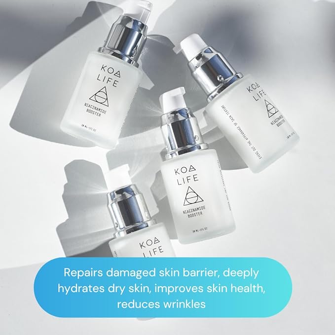 Koa Life - Niacinamide Serum, Hyaluronic Acid Serum For Face, Face Serum, Hydrating Serum, Ultra Hydrating Face Serum, Face Serum For Women, Anti Aging Skin Care, Skincare Serum, Smooth Skin - 1 Fl Oz