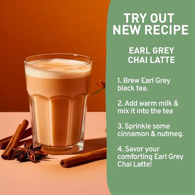 HANDPICK, Earl Grey Black Tea Bags (100 Count) Double Bergamot Oil | Caffeinated, Earl Grey Tea Bags | Flavoured With Citrus and Bergamot Brew Hot/Iced Tea with or without milk