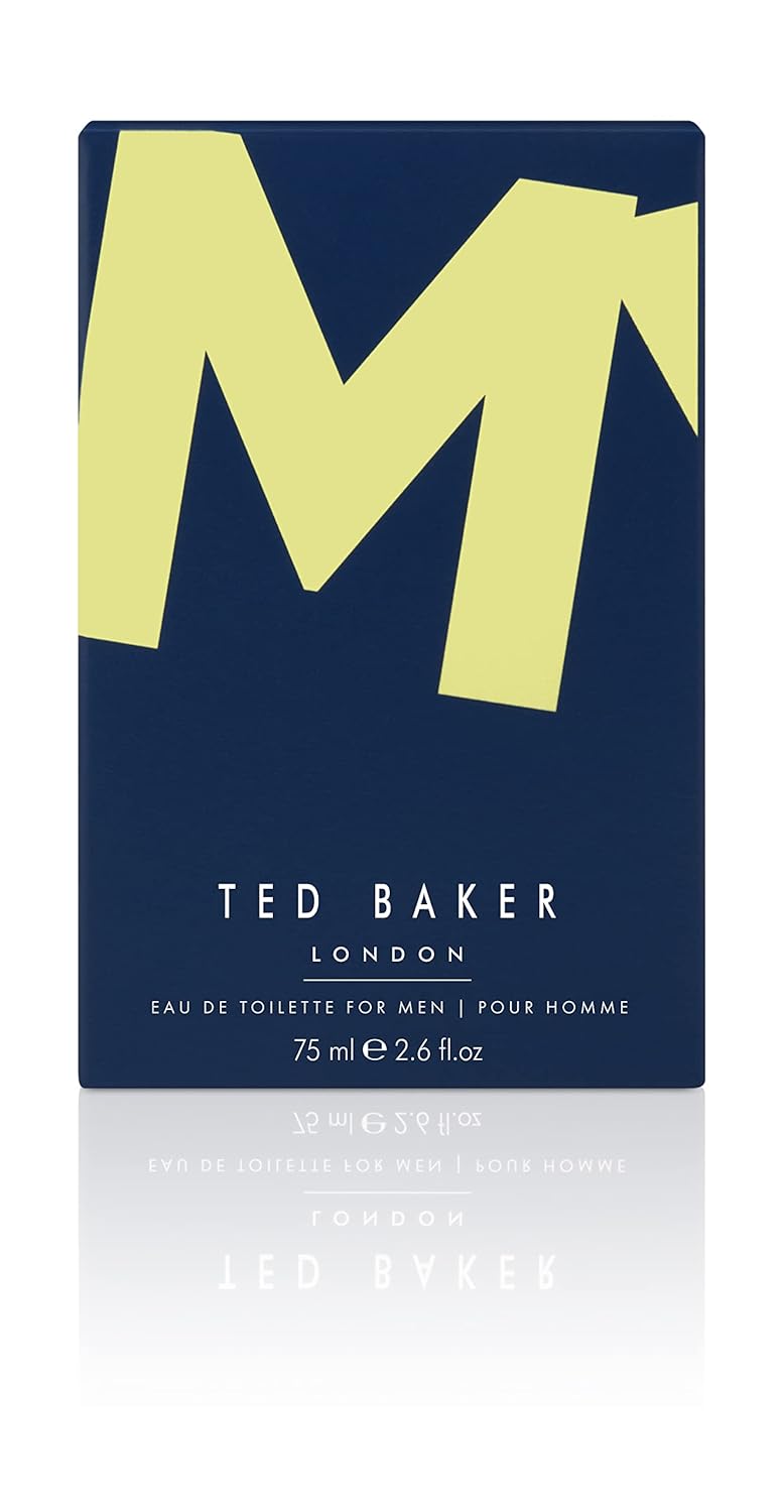 Ted Baker M EDT, Unique Notes of Tonka Bean and Sensual Musk with a Rich Woody Base, Mark of Distinction, Man Eau de Toilette, 2.54 fl oz
