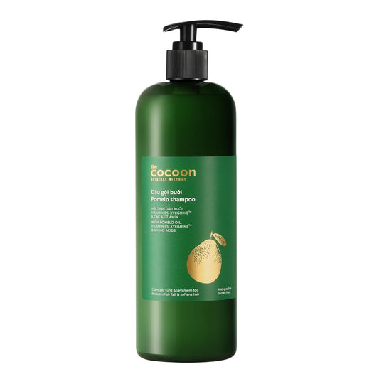Cocoon Pomelo Oil Shampoo with Xylishine & Amino Acid, Hair Growth Product for Thinning, Damaged, Organic Shampoo No Sulfate, Vegan, Soften, Reduce Loss & Volumize Hair Growth