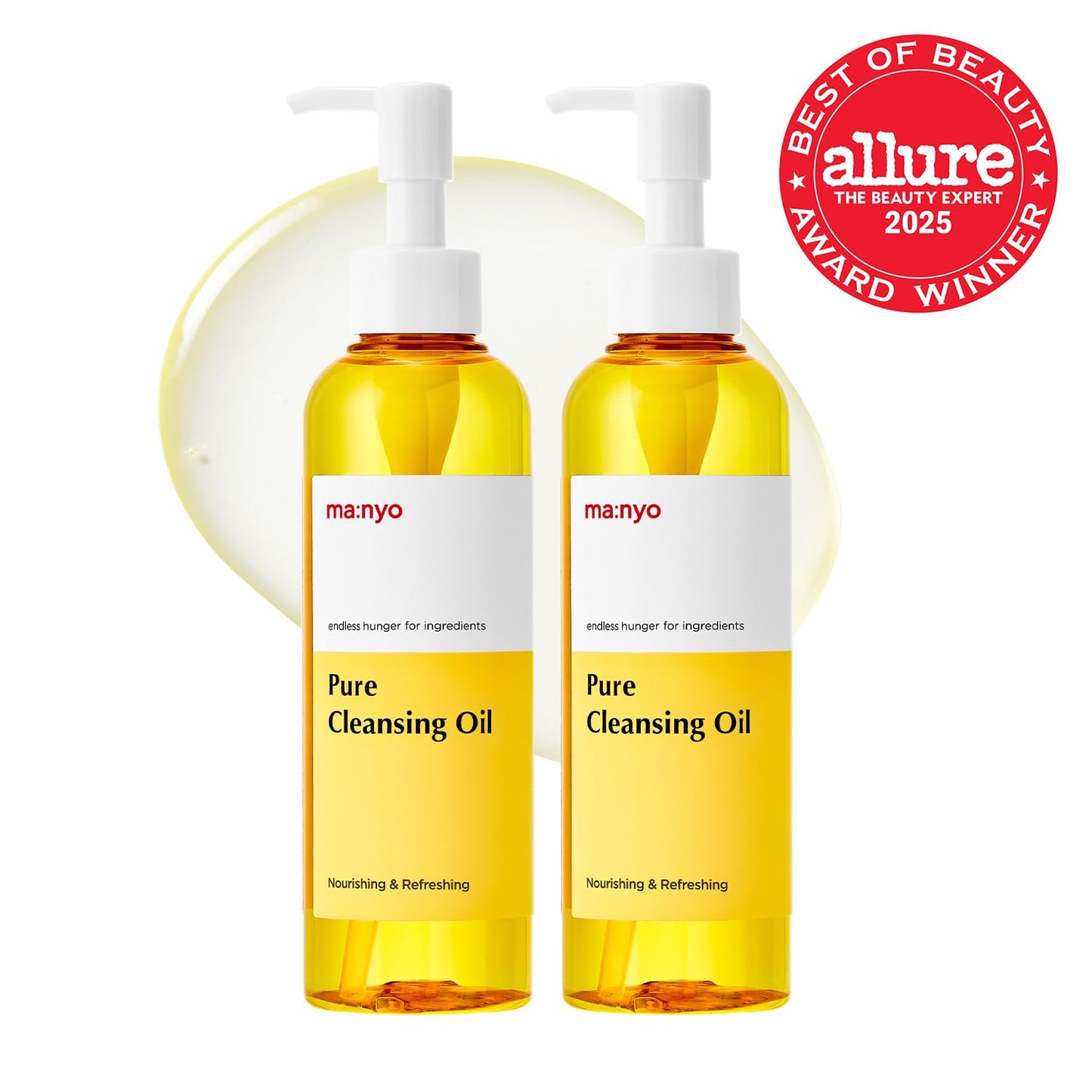 ma:nyo Pure Cleansing Oil Korean Facial Cleanser, Blackhead Melting, Daily Makeup Removal with Argan Oil, Korean Skin care 6.7 fl oz *(2 Pack)