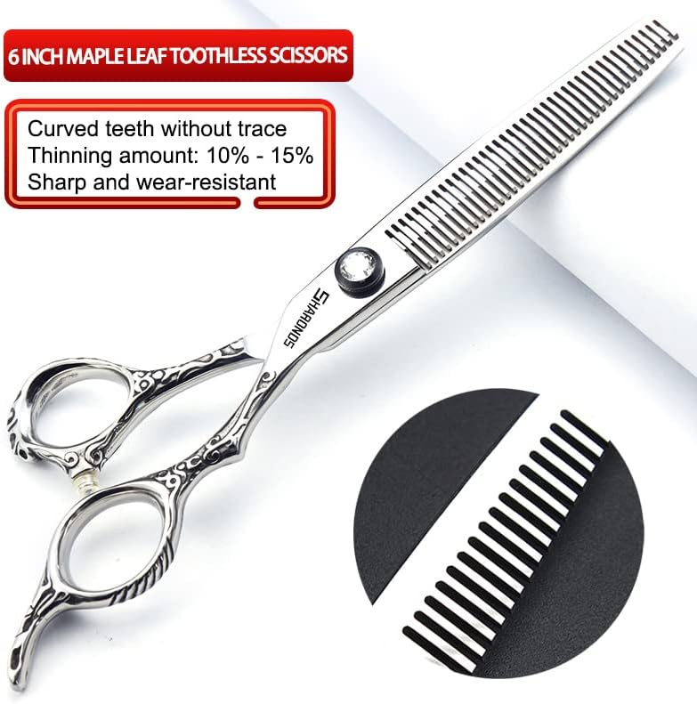 Hairdressing Salon Hairdressers Scissors 6/6.5/7/8 Inch Hair Clippers, Hairstyling Tools And Scissors (6 inch 4PC)