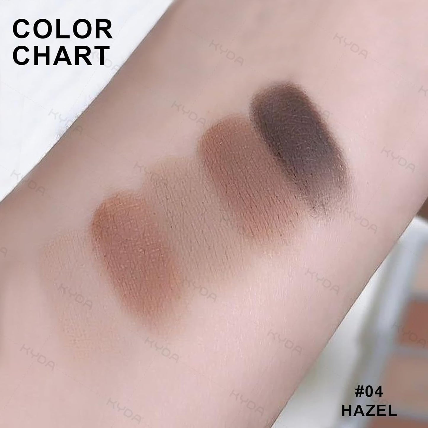 KYDA 5 Colors Matte Brown Eyeshadow Palette, Neutral Nude Eyeshadow, All Matte Eyes Makeup Palette, High Pigment Pressed Powder Eye Makeup Gift for Women, Lasting Blendable Daily Eyes Shadow, HAZEL