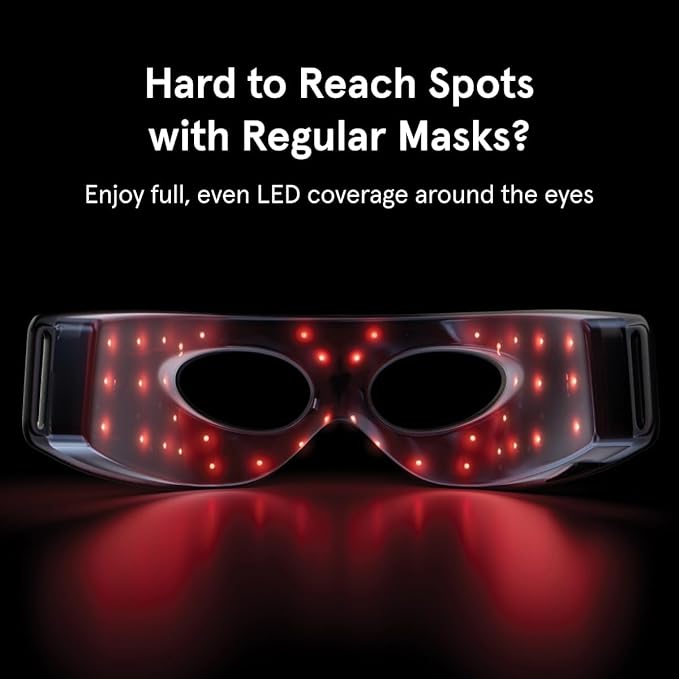 Luminator LED Eye Mask for Men and Women Skincare - Anti-Aging, Boost Collagen, Reduce Dark Circles & Wrinkles, Red Light Therapy for Under-Eye Treatment & Rejuvenation - Only 3 Minutes a Day