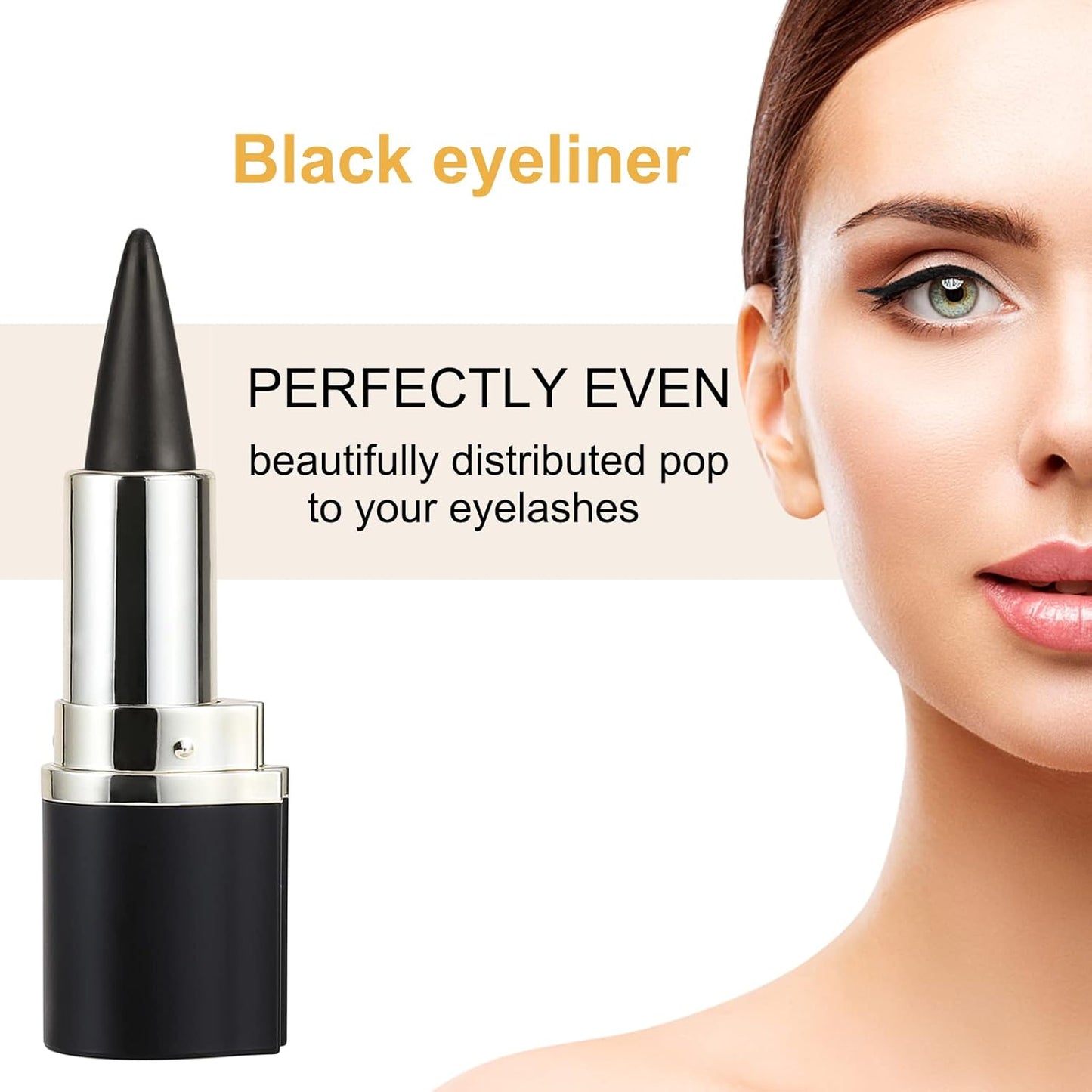 Boobeen Eyeliner Pencil - Black Eyeliner Pen Gel - Quick Drying Formula Eye Liner - Waterproof Smudge-proof All Day Eyeliner Makeup - Long Lasting Create Statement Eye Look (Dark grey)