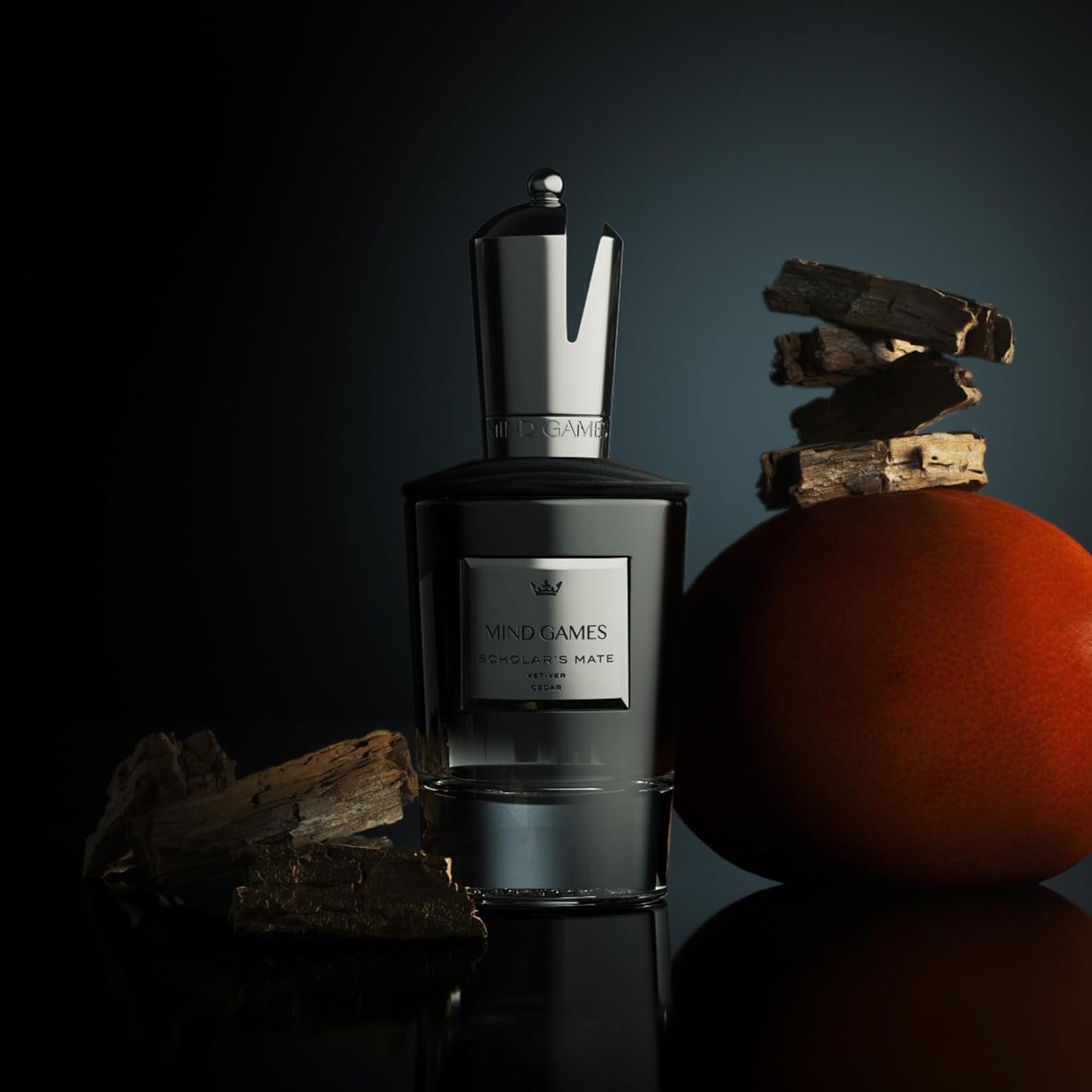 MIND GAMES Scholar's Mate - Luxury Perfume with Notes of Cardamom, Bergamot & Sandalwood - Elegant Extrait de Parfum for Women & Men - Soft & Smooth Perfume - 100 mL/3.4 oz